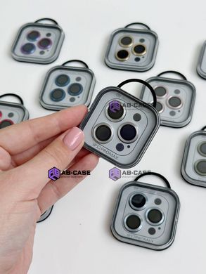 Защитные линзы на камеру iPhone 12 Pro Max Metal Glass Lenses Silver