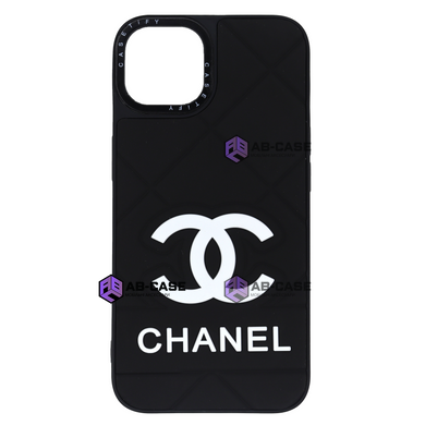 Чохол силіконовий CaseTify Chanel на iPhone 14 Black