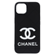 Чехол силиконовый CaseTify Chanel для iPhone 14 Black 1