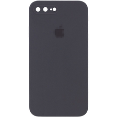 Чехол Silicone Case FULL CAMERA (square side) (для iPhone 7/8 PLUS) (Charcoal Gray)