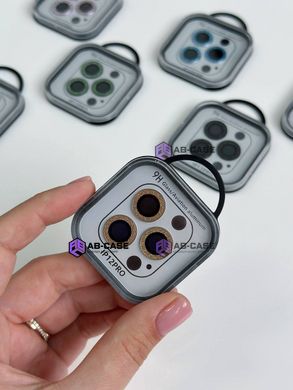 Защитные линзы для камеры iPhone 12 Pro Metal Diamonds Lens блестящие Light Purple