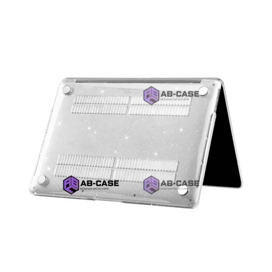 Чехол накладка для Macbook New Air 13.3 (A1932,A2179,A2337) STR Glitter Hard Shell Case Прозрачный