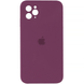 Чехол Silicone Case FULL CAMERA (square side) (для iPhone 11 pro) (Plum)