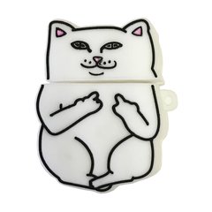 3D Чехол "Cat White" для наушников AirPods 1/2