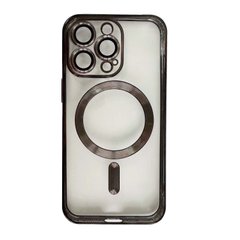 Чохол Shining with MagSafe на iPhone 14 Pro Max із захисними лінзами на камеру Black