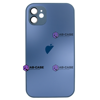 Чехол стеклянный для iPhone 11 матовый AG Glass Case с защитой камеры Blue