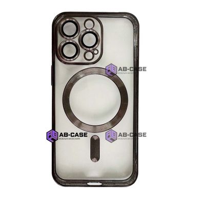 Чехол Shining with MagSafe для iPhone 14 Pro Max с защитными линзами на камеру Black