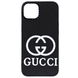 Чохол силіконовий CaseTify Gucci на iPhone 14 Black