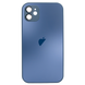 Чехол стеклянный для iPhone 11 матовый AG Glass Case с защитой камеры Blue 1