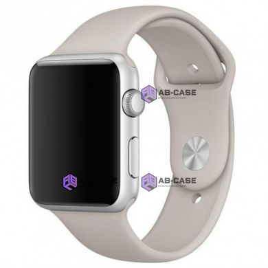 Силиконовый ремешок для Apple Watch (42mm, 44mm, 45mm, 49 mm №10 Stone, L)