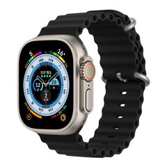 Ремінець Ocean Band на Apple Watch 42|44|45|49 Black