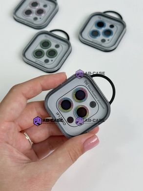 Защитные линзы для камеры iPhone 12 Pro Metal Diamonds Lens блестящие Red