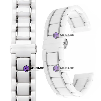 Ремешок керамический Ceramic Band для Apple Watch 42|44|45|49mm White-Silver