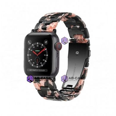 Янтарный Ремешок для Apple Watch (42mm, 44mm, 45mm, 49mm Black-Pink)