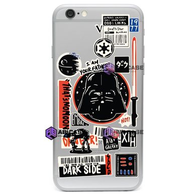 Чехол прозрачный Print Darth Vader (Star Wars) для iPhone 6 Plus/6s Plus