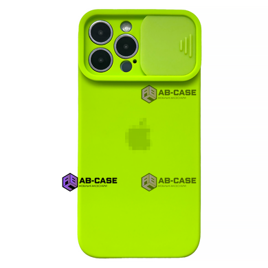 Чехол Silicone with Logo hide camera, для iPhone 12 Pro (Green)