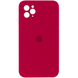 Чехол Silicone Case FULL CAMERA (square side) (для iPhone 11 pro) (Rose Red)