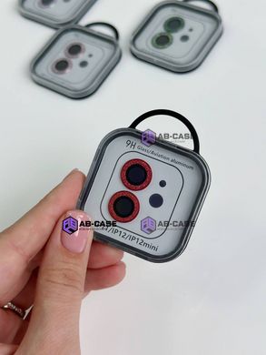 Защитные линзы для камеры iPhone 11 Metal Diamonds Lens блестящие Red