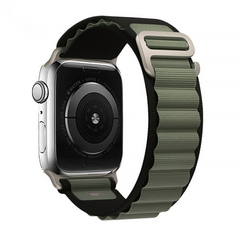Ремінець Alpine Loop на Apple Watch 42|44|45|49mm Black-Green