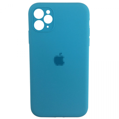 Чехол Silicone Case FULL CAMERA (для iPhone 11 Pro, Blue)