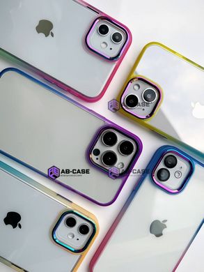 Чехол Crystal Guard Gradient, для iPhone 13 Pro (Blue-Pink)