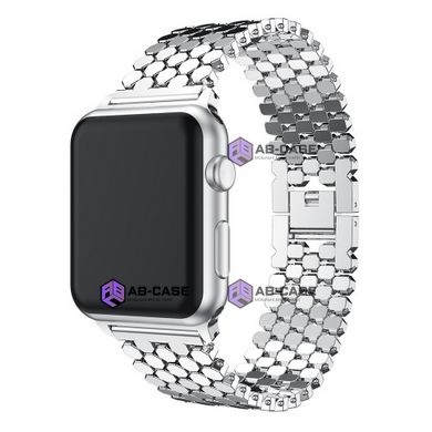 Стальной ремешок Stainless Luxury Steel для Apple Watch (42mm, 44mm, 45mm, 49mm Silver)