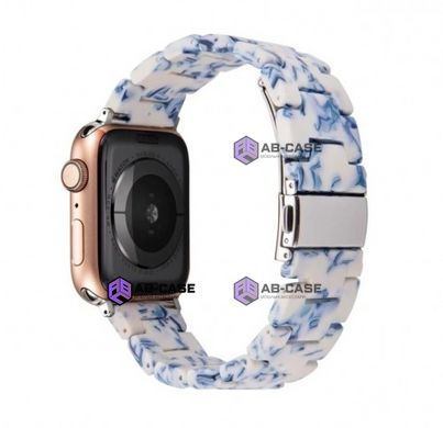 Янтарный Ремешок для Apple Watch (42mm, 44mm, 45mm, 49mm Blue-White)