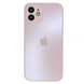 Чехол стеклянный матовый AG Glass Case для iPhone 11 с защитой камеры Pink 1
