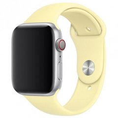 Силиконовый ремешок для Apple Watch (38mm, 40mm, 41mm, №51 Mellow Yellow, S)
