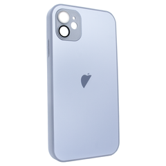 Чехол стеклянный матовый AG Glass Case для iPhone 11 с защитой камеры Sierra Blue