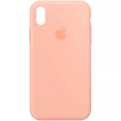 Чехол Silicone Case для iPhone X/Xs FULL (№62 Grapefruit)