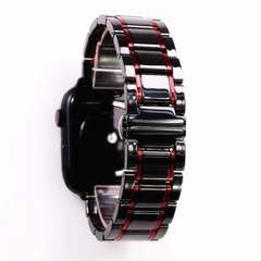 Ремешок керамический Ceramic Band для Apple Watch 38|40|41mm Black-Red