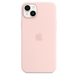 Чохол Silicone Case with Magsafe на iPhone 14 Plus Chalk Pink