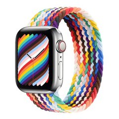 Монобраслет на Apple Watch Braided Solo Loop (Rainbow, 42mm, 44mm, 45mm, 49mm Xs- 130mm)