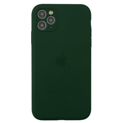 Чехол Silicone Case FULL CAMERA (для iPhone 11 Pro, Dark Virid)
