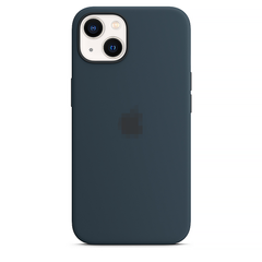 Чехол для iPhone 13 Silicone Case with Magsafe Abyss Blue