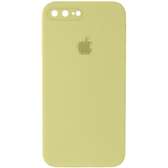 Чехол Silicone Case FULL CAMERA (square side) (для iPhone 7/8 PLUS) (Mellow Yellow)