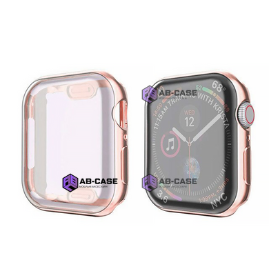 Защитный чехол Silicone Case для Apple Watch (44mm, Rose Gold)