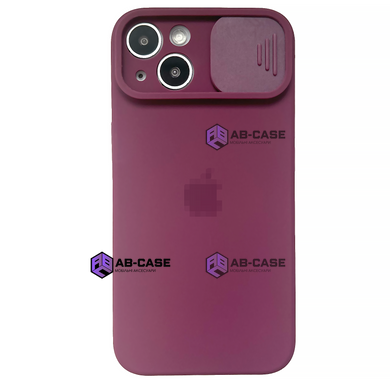Чехол Silicone with Logo hide camera, для iPhone 13 (Violet)