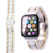 Ремешок керамический Ceramic Band для Apple Watch 38|40|41mm White-Gold 1