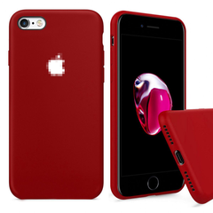Чехол Silicone Case iPhone 6/6s FULL (№33 Dark Red)