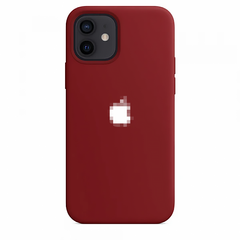 Чехол Silicone Case для iPhone 12 mini FULL (№33 Dark Red)