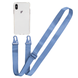 Прозрачный чехол для iPhone X | Xs c ремешком Crossbody Cobalt Blue