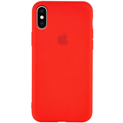 Чехол Silicone Case для iPhone Xs Max FULL (№14 Red)
