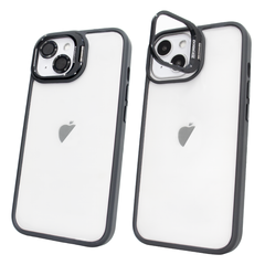 Чехол для iPhone 14 Guard Stand Camera Lens с линзами и подставкой Black