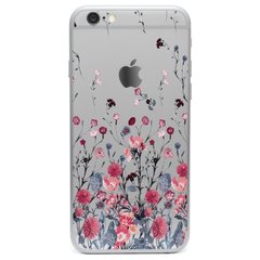 Чехол прозрачный Print Flowers для iPhone 6/6s Цветы Spring