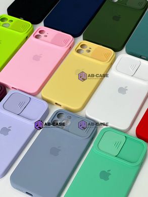 Чехол Silicone with Logo hide camera, для iPhone 12 Pro Max (Light Purple)