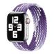 Монобраслет на Apple Watch Braided Solo Loop (Rainbow Purple - White, 42mm, 44mm, 45mm, 49mm M) 1