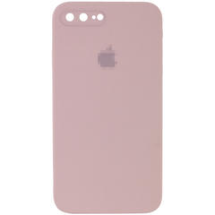 Чехол Silicone Case FULL CAMERA (square side) (для iPhone 7/8 PLUS) (Pink Sand)