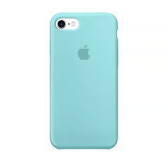 Чехол Silicone Case для iPhone 7/8 FULL (№21 Sea Blue)